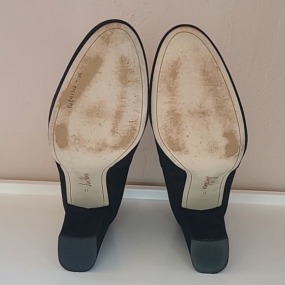 SAM EDELMAN Case Suede Block-Heel Booties Size 11 - Picture 9 of 13